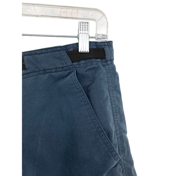Vintage Prana Cargo Shorts Mens Sz Medium Navy Blue Adjustable Waist 12" Inseam - Picture 3 of 6